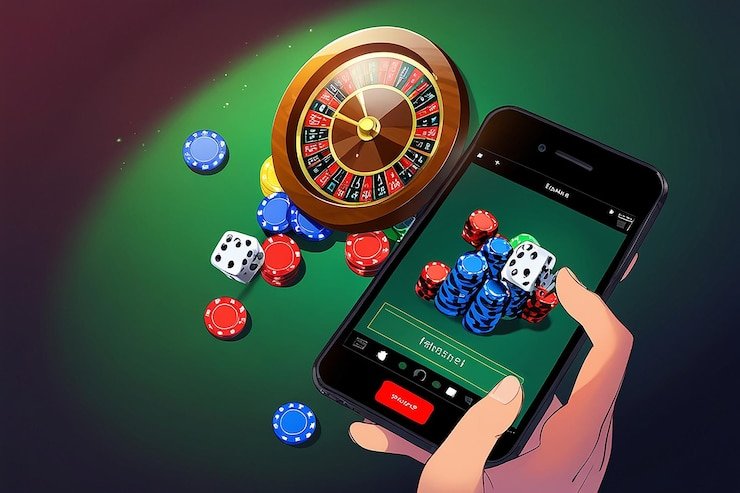 Dice and table scene representing c33332 casino-style guides for adults